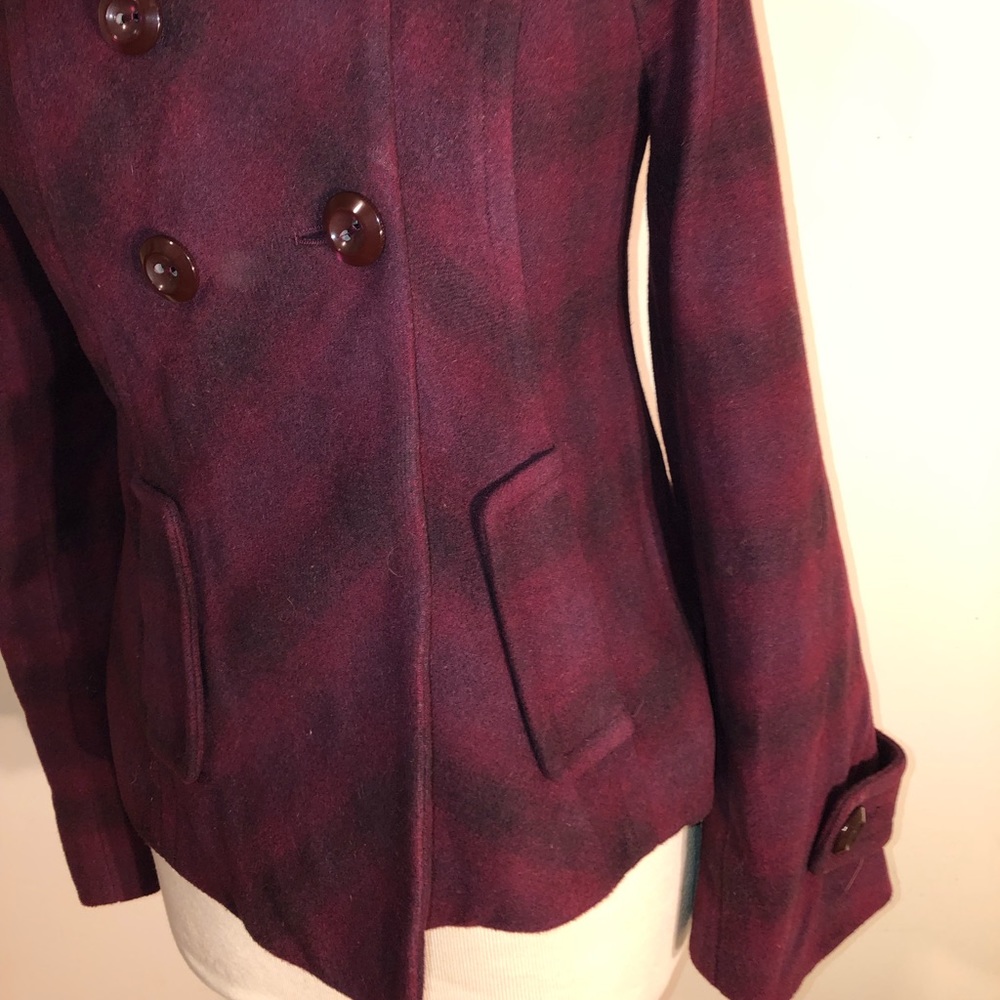 Fun fuschia plaid coat